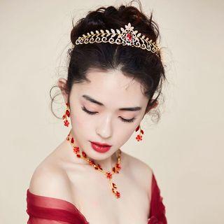 Jeweled Tiara / Necklace / Drop Earrings
