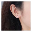 925 Sterling Silver Wavy Earring Earrings - One Size
