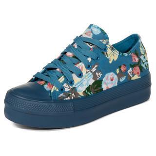 Floral Print Platform Sneakers