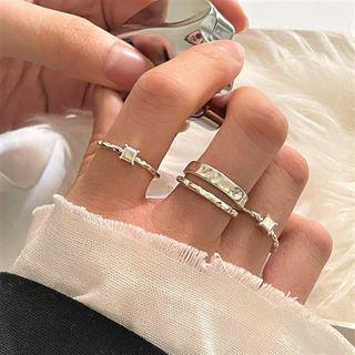 Cube / Textured Sterling Silver Ring (various Designs)
