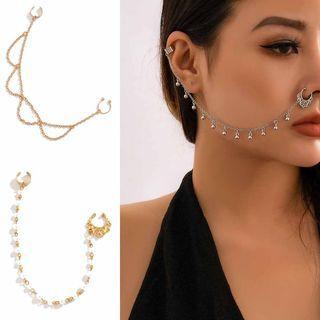 Nose Chain Cuff Earring
