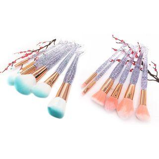 Set Of 6: Mermaid Tail Handle Makeup Brush