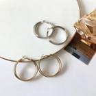 Double Large Circle Earring