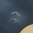 Square Drop 925 Sterling Silver Earring