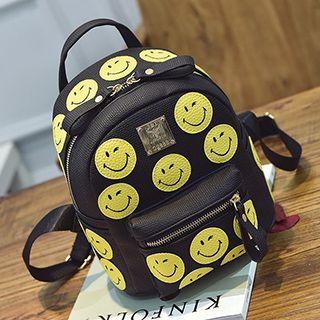 Smiley Face Applique Backpack