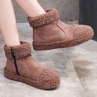 Zip Short Snow Boots