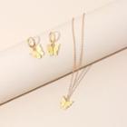 Set: Butterfly Necklace + Earring