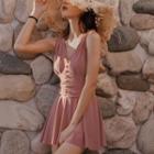 Set: Bikini Top + Sleeveless Swimdress