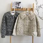 Leopard Single-breasted Long-sleeve Jacket