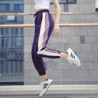 Color-panel Sweatpants