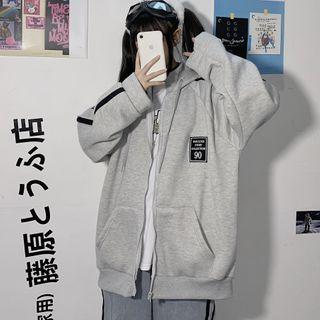 Couple Matching Side Striped Zip-up Jacket