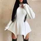 Asymmetrical Strappy Hoodie Dress