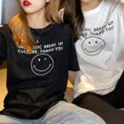 Smiley-face Loose T-shirt