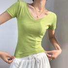 Short-sleeve V-neck Sport T-shirt