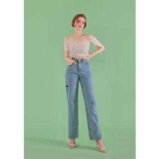 Adan Off-shoulder Belly Top