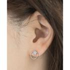Rhinestone Ear Studs (14 Pcs) One Size