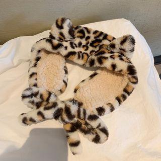 Leopard Print Fleece Ear Muff