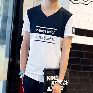 Short Sleeve Lettering T-shirt