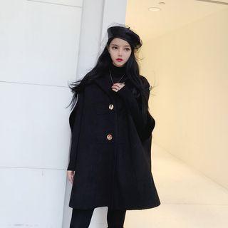 Plain Knit Long-sleeve Top / Knit Coat