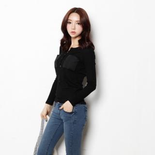 Ribbed Henley