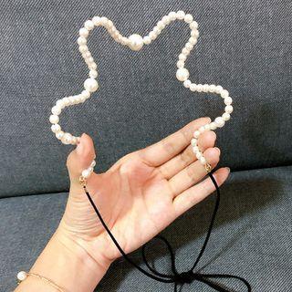 Wavy Faux Pearl Headband As Shown In Figure - One Size