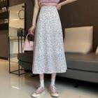Flora Print A-line Skirt