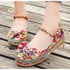 Bow Accent Beaded Strap Flats