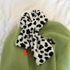 Milk Cow Print Furry Scarf As Shown In Figure - One Size