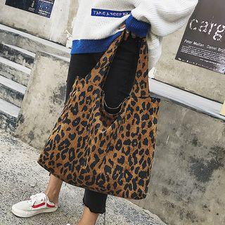 Animal Print Shopper Bag Leopard - One Size