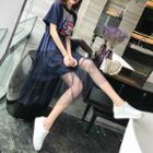 Mesh Layered A-line Dress