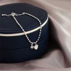 Alloy Heart Bracelet 1 Pc - Silver - One Size