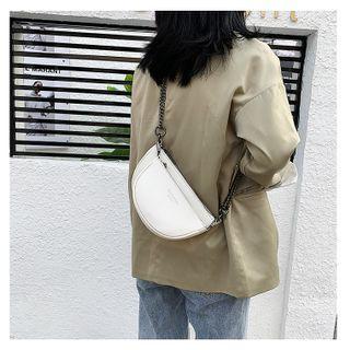 Set Of 2: Chain Zip Crossbody Bag