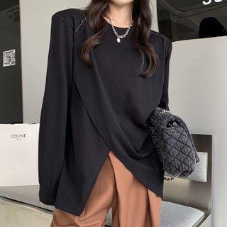 Front-slit Sweatshirt