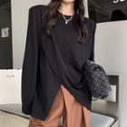 Front-slit Sweatshirt