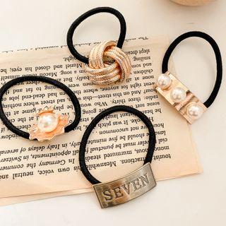 Alloy / Faux Pearl Hair Tie