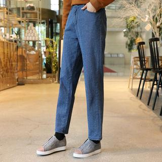 Fleece-lined Baggy-fit Jeans