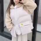 Two-tone Padded Hooded Jacket