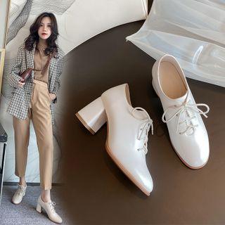 Chunky Heel Oxford Shoes