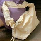 Ruffle Drawstring Folds Shoulder Bag