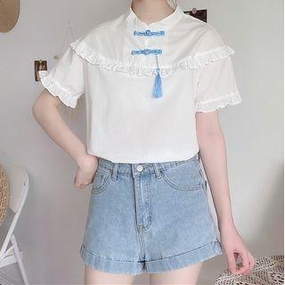 Short-sleeve Front Button Shirt