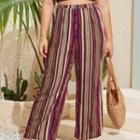 Plus Size Cropped Wide Leg Pants