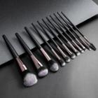 Set Of 11: Makeup Brush Set Of 11 - T-11-025 - Black - One Size