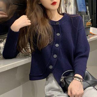 Asymmetrical Button-up Sweater