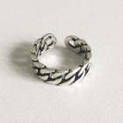 Alloy Chunky Chain Open Ring Open Ring - Silver - One Size