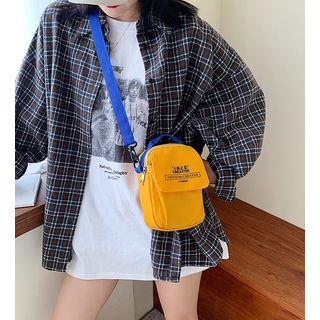 Lettering Mini Nylon Crossbody Bag