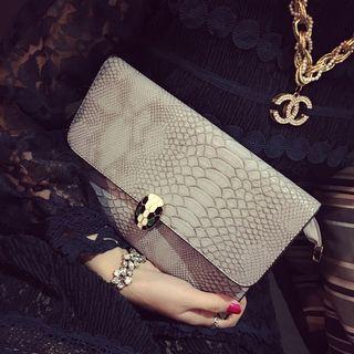 Croc Embossed Clutch