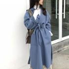 Loose-fit Tie-waist Coat
