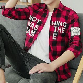 Short-sleeve / Long-sleeve Gingham Shirt