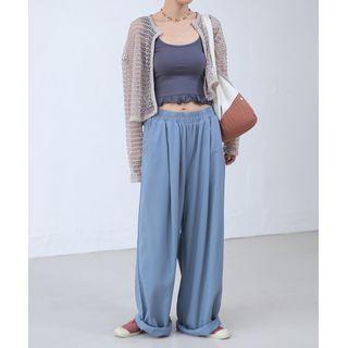 Waistband Soft Wide Pants
