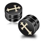 Cross Printed Magnetic No Piercing Earring
